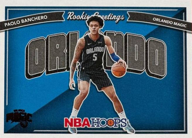 2022 Panini Hoops Rookie Greetings Paolo Banchero #1 card