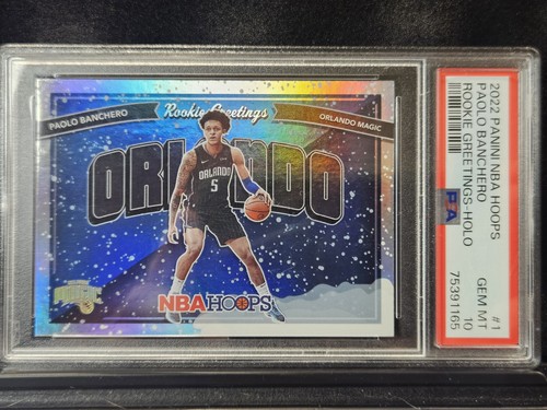 2022 Panini Hoops Rookie Greetings Paolo Banchero [Holo] #1 card