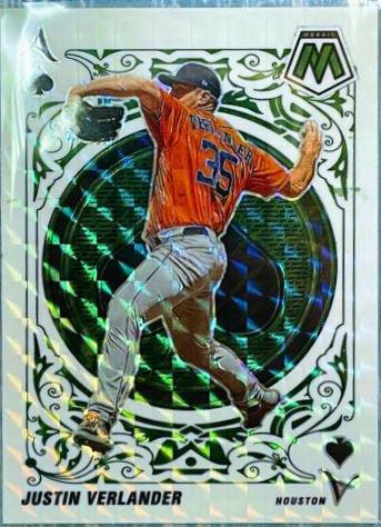 2022 Panini Mosaic Aces Justin Verlander [Green] #A-7 card