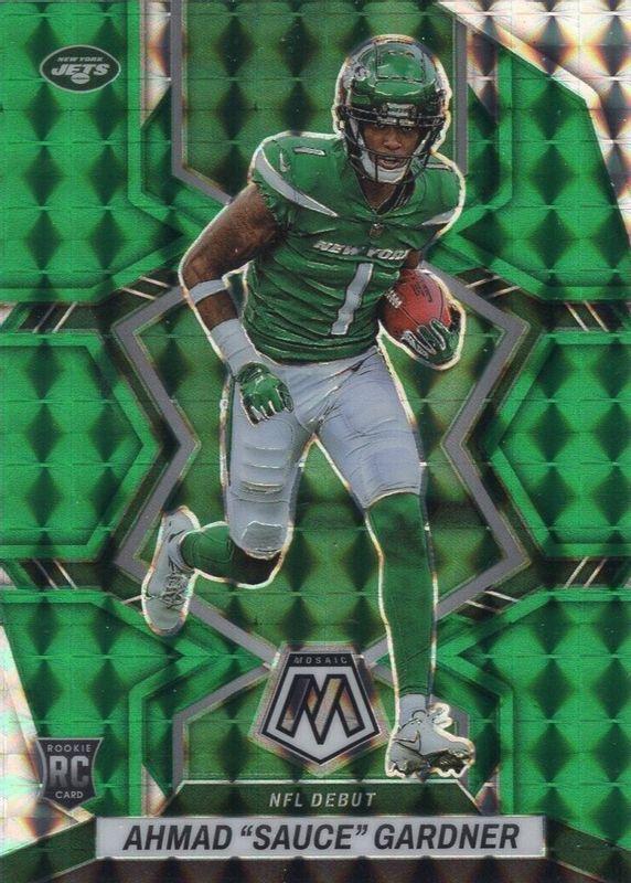 2022 Panini Mosaic Ahmad 'Sauce' Gardner [Green] #289 card