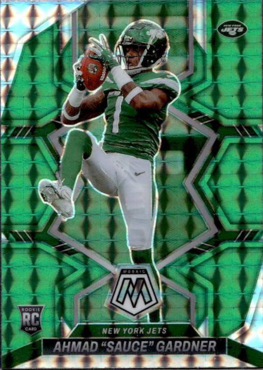 2022 Panini Mosaic Ahmad 'Sauce' Gardner [Green] #335 card