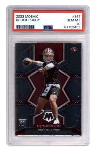 2022 Panini Mosaic Brock Purdy #367 card