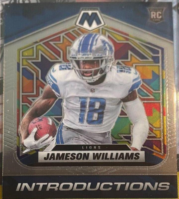 2022 Panini Mosaic Introductions Jameson Williams #I-8 card