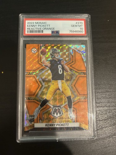 2022 Panini Mosaic Kenny Pickett [Reactive Orange] #270 card