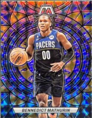 2022 Panini Mosaic Stained Glass Bennedict Mathurin #1 card