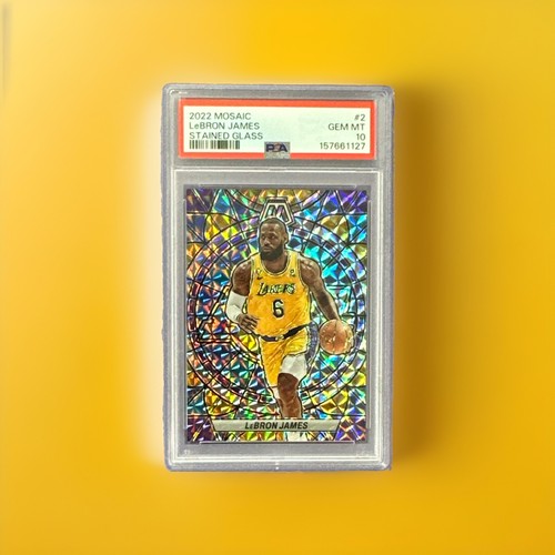 2022 Panini Mosaic Stained Glass LeBron James #2 card