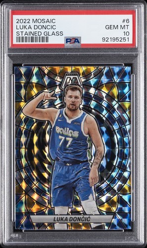 2022 Panini Mosaic Stained Glass Luka Doncic #6 card