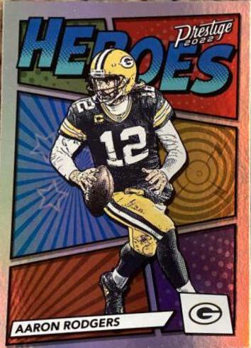 2022 Panini Prestige Heroes Aaron Rodgers #H-1 card