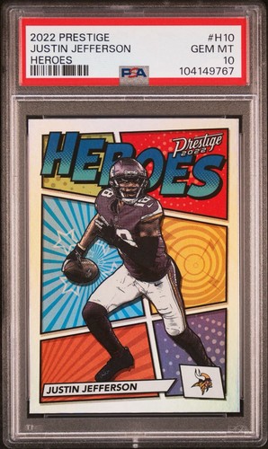 2022 Panini Prestige Heroes Justin Jefferson #H-10 card