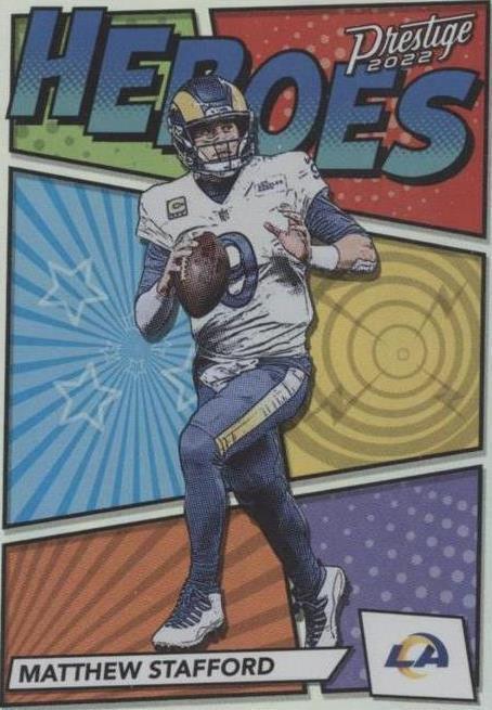 2022 Panini Prestige Heroes Matthew Stafford #H-7 card