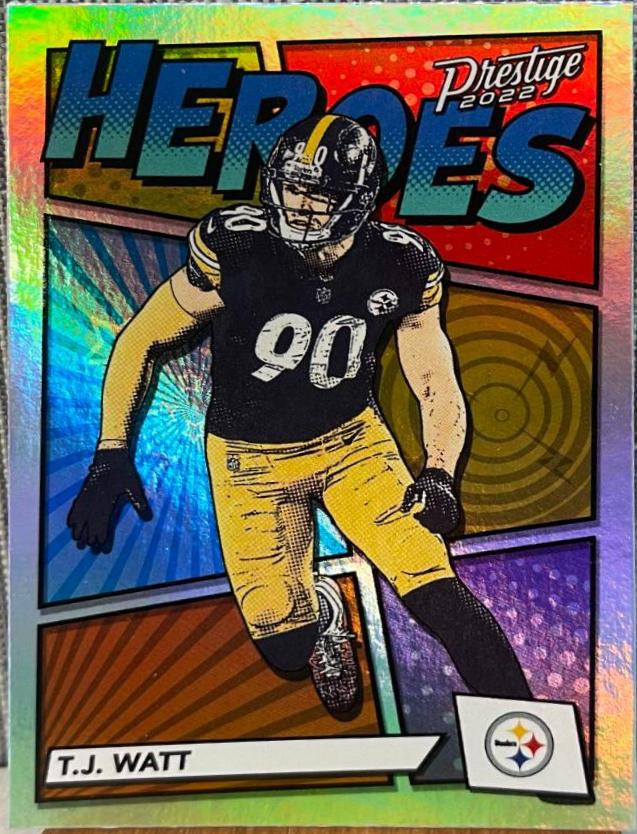 2022 Panini Prestige Heroes T. J. Watt #H-13 card