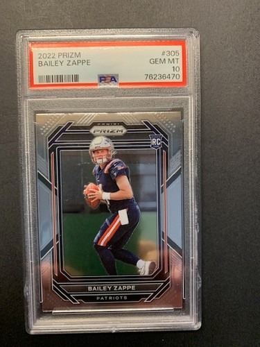 2022 Panini Prizm Bailey Zappe #305 card