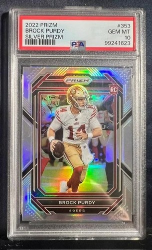 2022 Panini Prizm Brock Purdy [Silver] #353 card