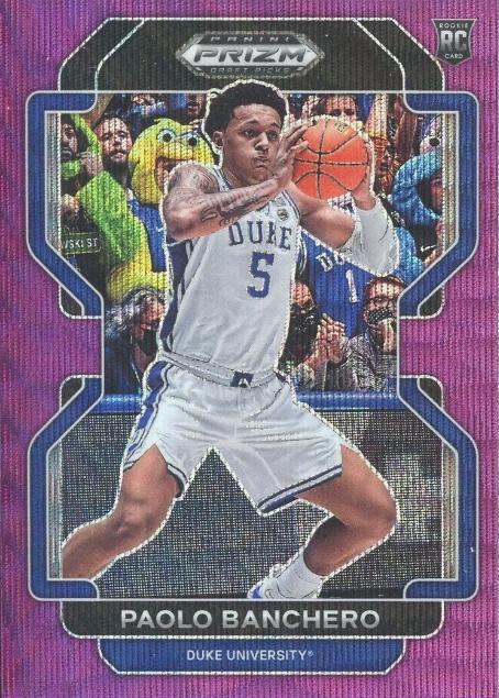 2022 Panini Prizm Draft Picks Paolo Banchero [Purple Wave] #52 card