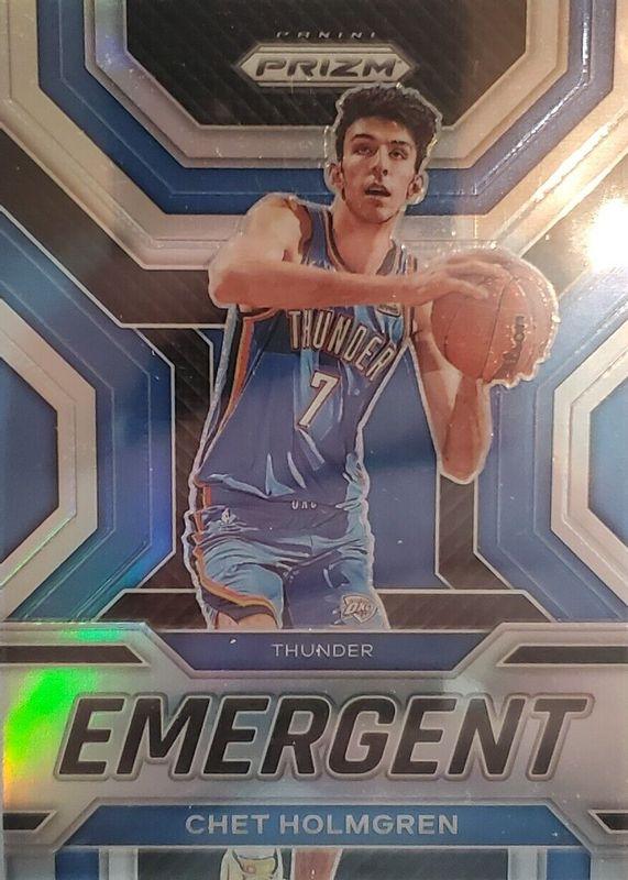 2022 Panini Prizm Emergent Chet Holmgren [Silver] #16 card
