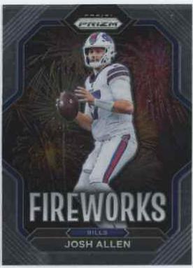 2022 Panini Prizm Fireworks Josh Allen #F-8 card