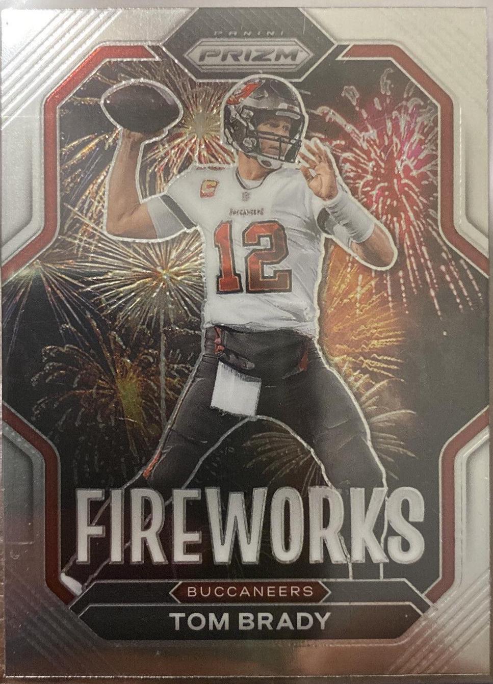 2022 Panini Prizm Fireworks Tom Brady #F-3 card