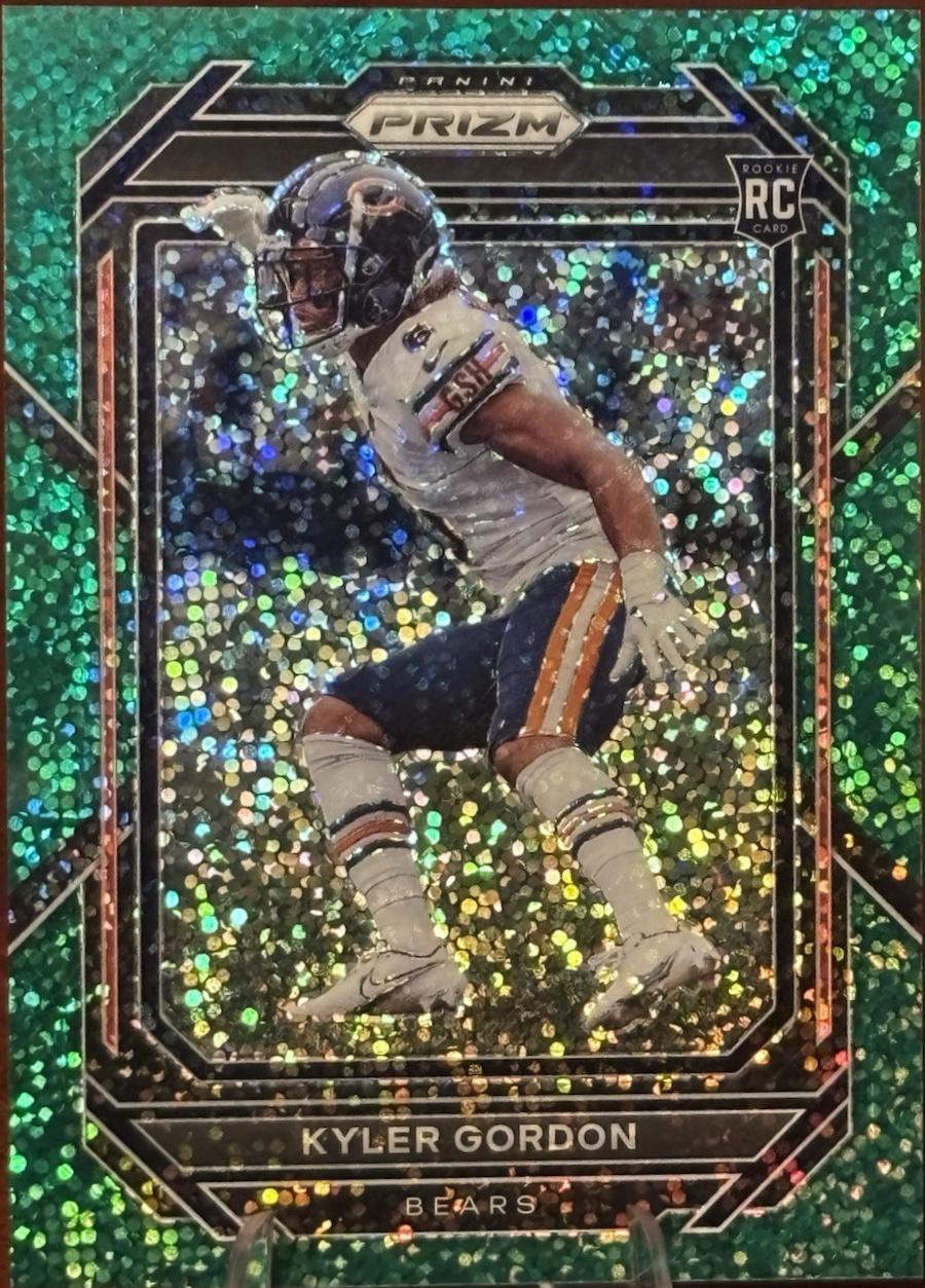2022 Panini Prizm Kyler Gordon [Green Sparkle] #385 card
