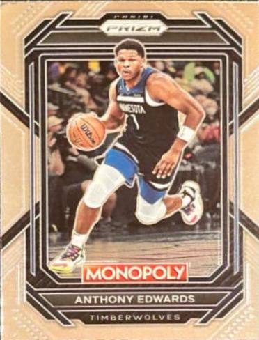 2022 Panini Prizm Monopoly Anthony Edwards #53 card
