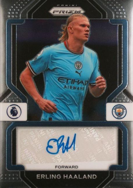 2022 Panini Prizm Premier League Signatures Erling Haaland #S-EHD card