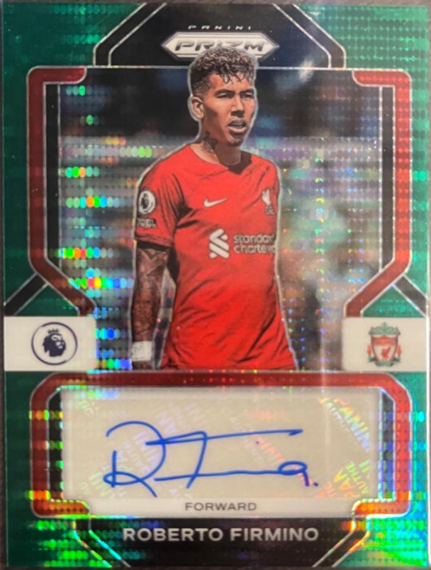 2022 Panini Prizm Premier League Signatures Roberto Firmino #S-RFI card