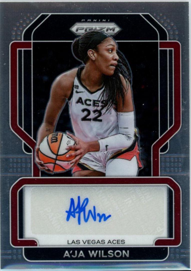 2022 Panini Prizm WNBA Signatures A'ja Wilson #SG-AJW card