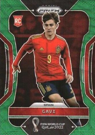 2022 Panini Prizm World Cup Gavi [Green Wave] #223 card