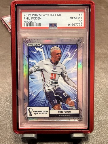 2022 Panini Prizm World Cup Manga Phil Foden #6 card