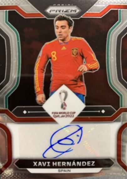2022 Panini Prizm World Cup Signatures Xavi Hernandez #S-XH card