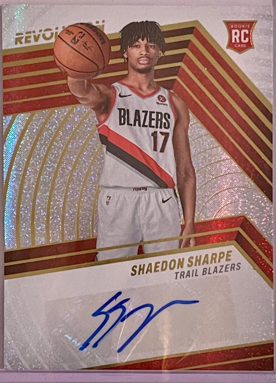 2022 Panini Revolution Rookie Autographs Shaedon Sharpe #RA-SHS card