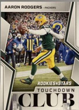2022 Panini Rookies & Stars Touchdown Club Aaron Rodgers #TD-3 card