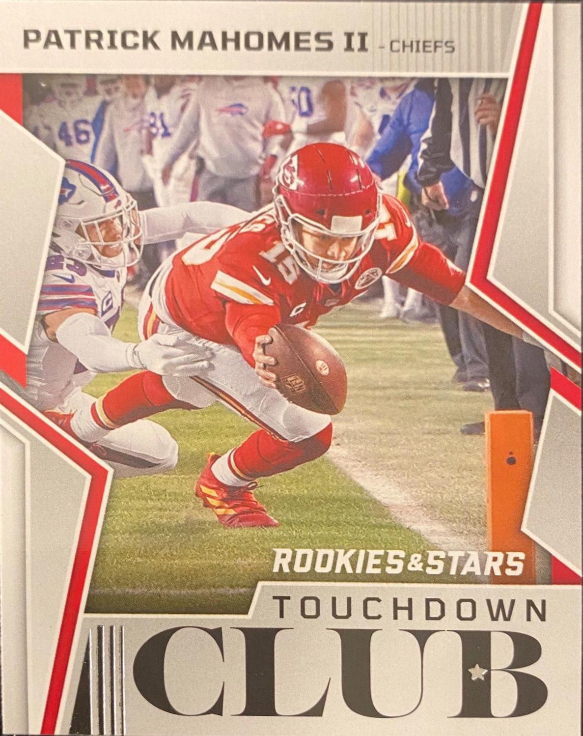 2022 Panini Rookies & Stars Touchdown Club Patrick Mahomes II #TD-2 card