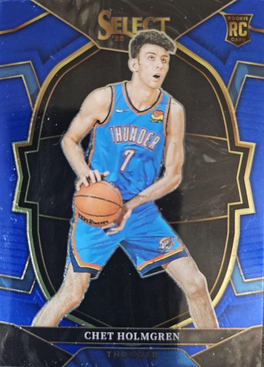 2022 Panini Select Chet Holmgren [Blue Retail] #83 card