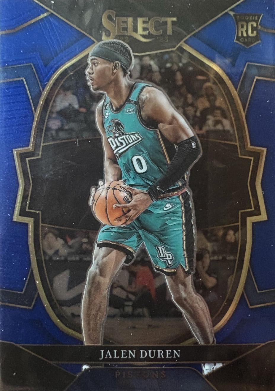 2022 Panini Select Jalen Duren [Blue Prizm] #98 card