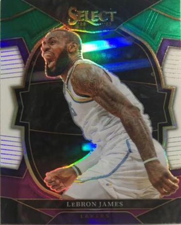 2022 Panini Select LeBron James [Green White Purple] #26 card