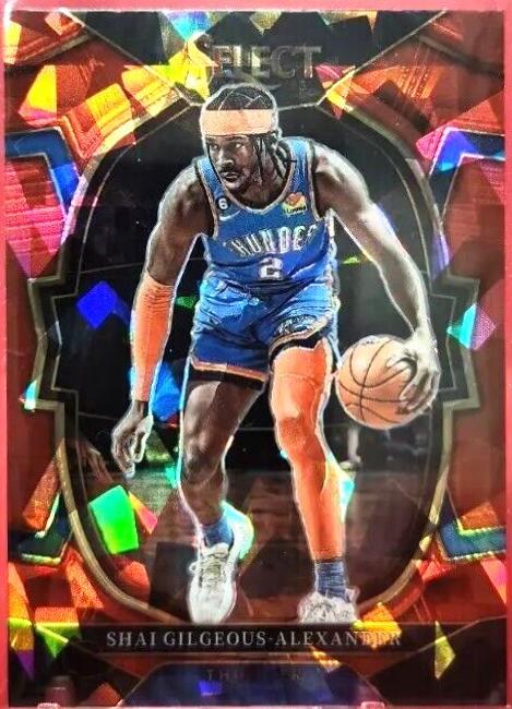 2022 Panini Select Shai Gilgeous Alexander [Red Ice] #56 card