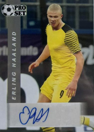 2022 Pro Set Autographs Erling Haaland #PS-EH1 card