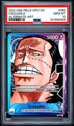2022 Romance Dawn Crocodile [Alternate Art] #OP01-062 card