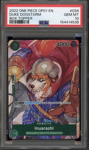 2022 Romance Dawn Inuarashi [Box Topper] #OP01-034 card