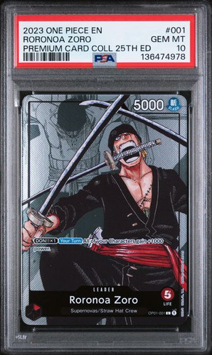 2022 Romance Dawn Roronoa Zoro #OP01-001 card