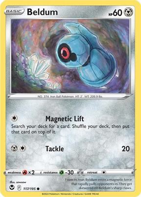 2022 Silver Tempest Beldum [Reverse Holo] #117 card