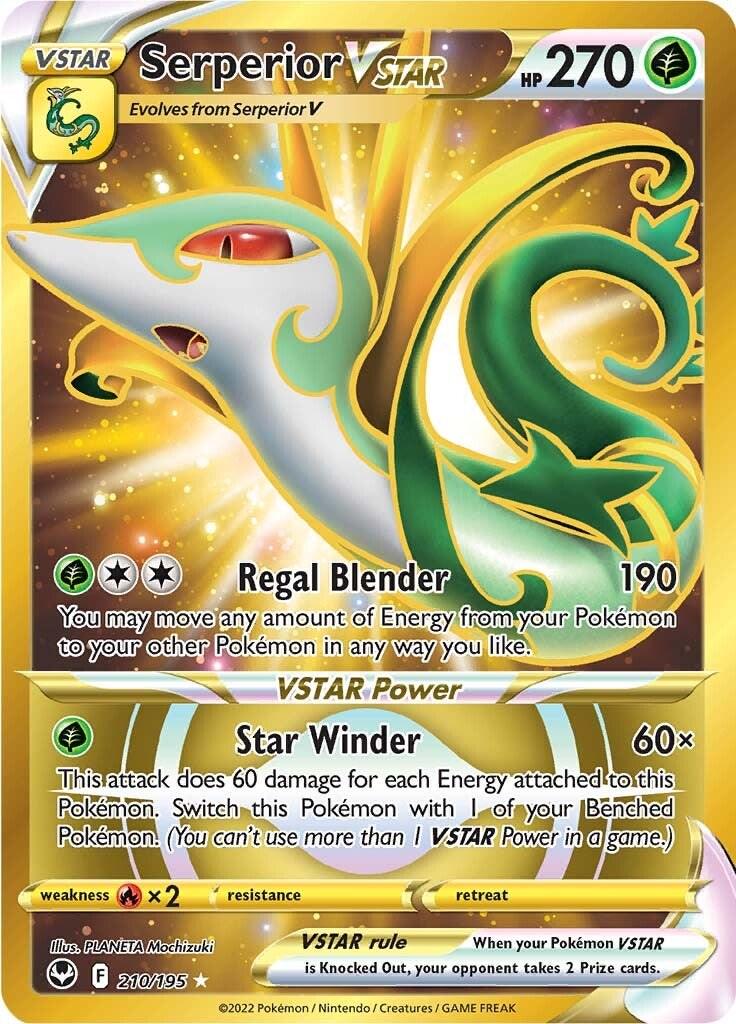2022 Silver Tempest Serperior VSTAR #210 card