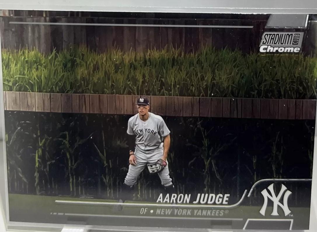2022 Stadium Club Chrome Aaron Judge [Field of Dreams] #161 card