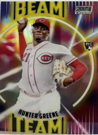 2022 Stadium Club Chrome Beam Team Hunter Greene #BT-11 card