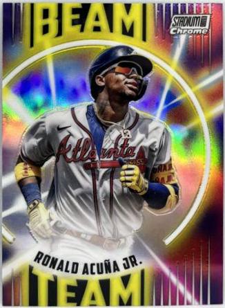 2022 Stadium Club Chrome Beam Team Ronald Acuna Jr. #BT-1 card