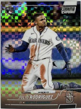 2022 Stadium Club Chrome Julio Rodriguez [Xfractor] #148 card