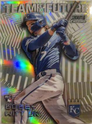 2022 Stadium Club Chrome Team of the Future Bobby Witt Jr. #TOF-7 card