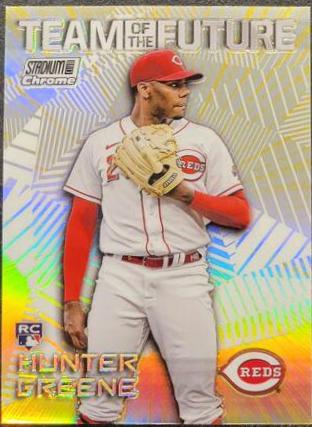 2022 Stadium Club Chrome Team of the Future Hunter Greene #TOF-20 card