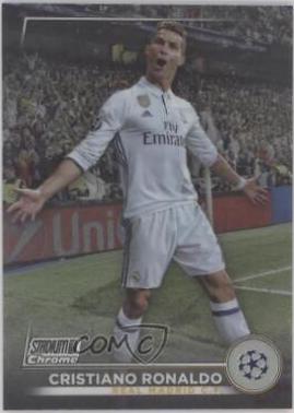 2022 Stadium Club Chrome UEFA Competitions Cristiano Ronaldo [Refractor] #7 card