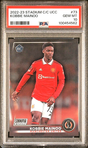 2022 Stadium Club Chrome UEFA Competitions Kobbie Mainoo #73 card